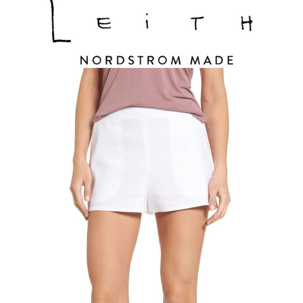 🌟 MUST GO 🌟 Leith Nordstrom linen blend high waisted shorts